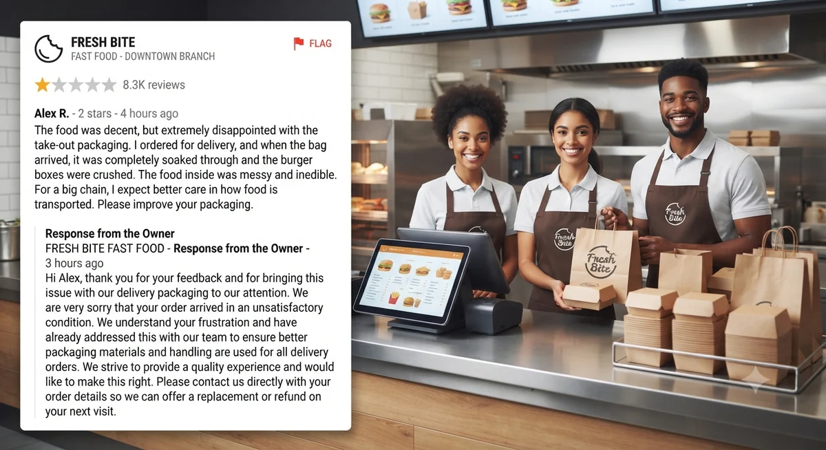 Un seul écran pour chaque établissement — franchises, chaînes et marques multi-sites.